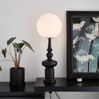 Floor Lamp | Bauhaus Sculptural Design & Glass Globe | 136 cm