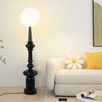 Floor Lamp | Bauhaus Sculptural Design & Glass Globe | 136 cm