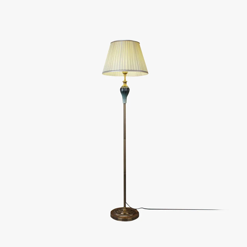 Floor Lamp | Fabric Shade & Metal Base | 5 Colours