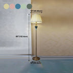 Floor Lamp | Fabric Shade & Metal Base | 5 Colours