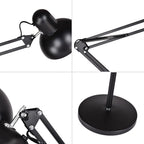 Floor Lamp | Folding Adjustable Metal Frame & Iron Shade | 5 Colours