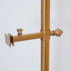 Floor Lamp | Gold Frame & White Marble Base | Art Display Lighting