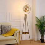 Floor Lamp | Modern Globe Shade & Tripod Base