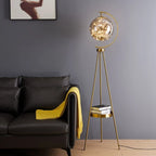 Floor Lamp | Modern Globe Shade & Tripod Base