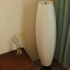 Floor Lamp | Paper Shade & Dual Light Sources | Plug-In E14