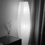 Floor Lamp | Paper Shade & Dual Light Sources | Plug-In E14