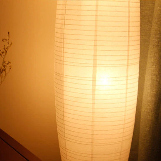 Floor Lamp | Paper Shade & Dual Light Sources | Plug-In E14