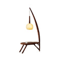 Floor Lamp | Solid Wood & Gradient Glass Shade | 168 Cm Tall