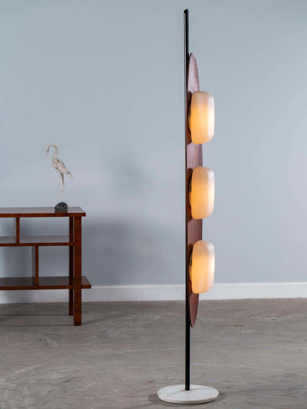 Floor Lamp | Surfboard Design & Marble Base | 160 cm