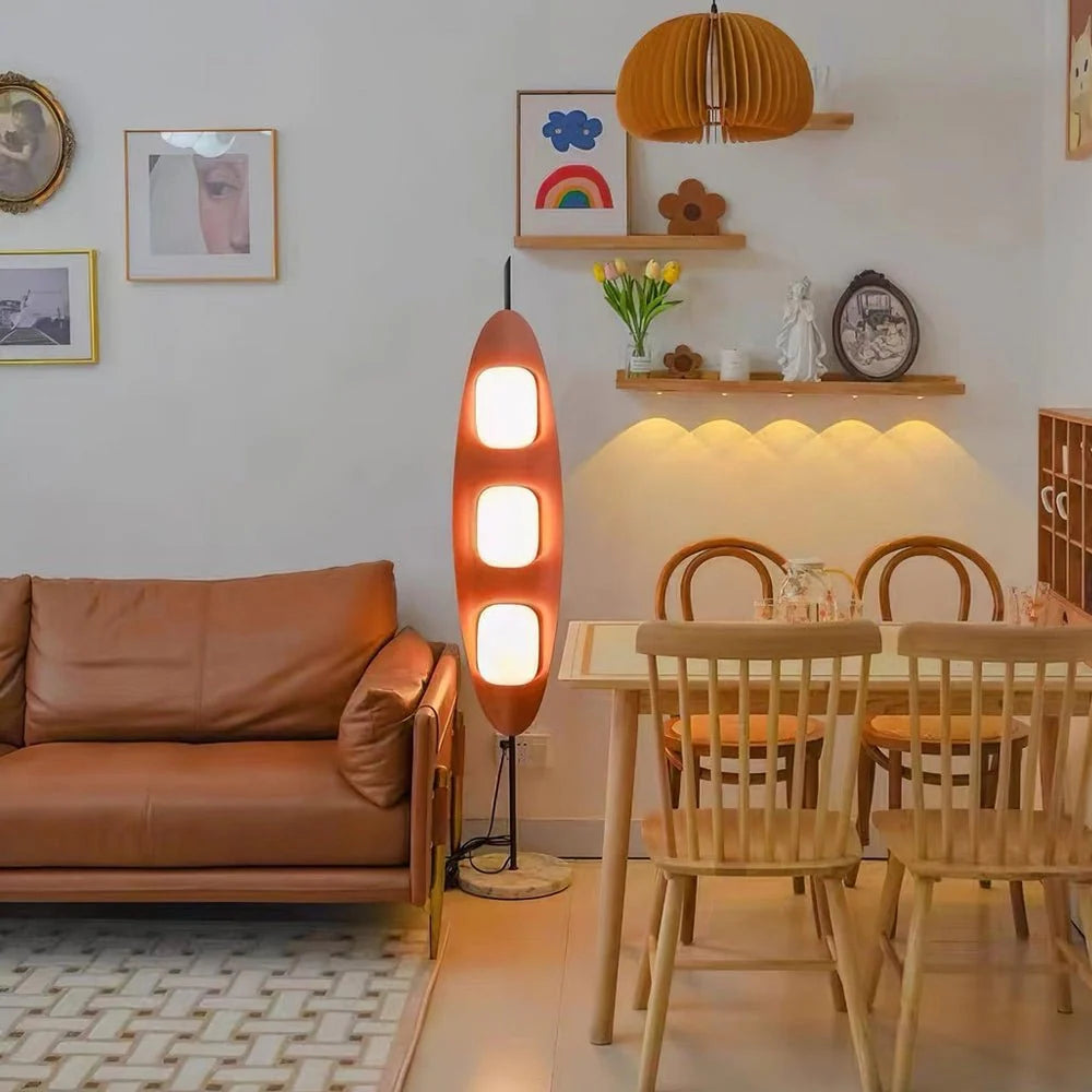 Floor Lamp | Surfboard Design & Marble Base | 160 cm