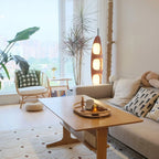 Floor Lamp | Surfboard Design & Marble Base | 160 cm
