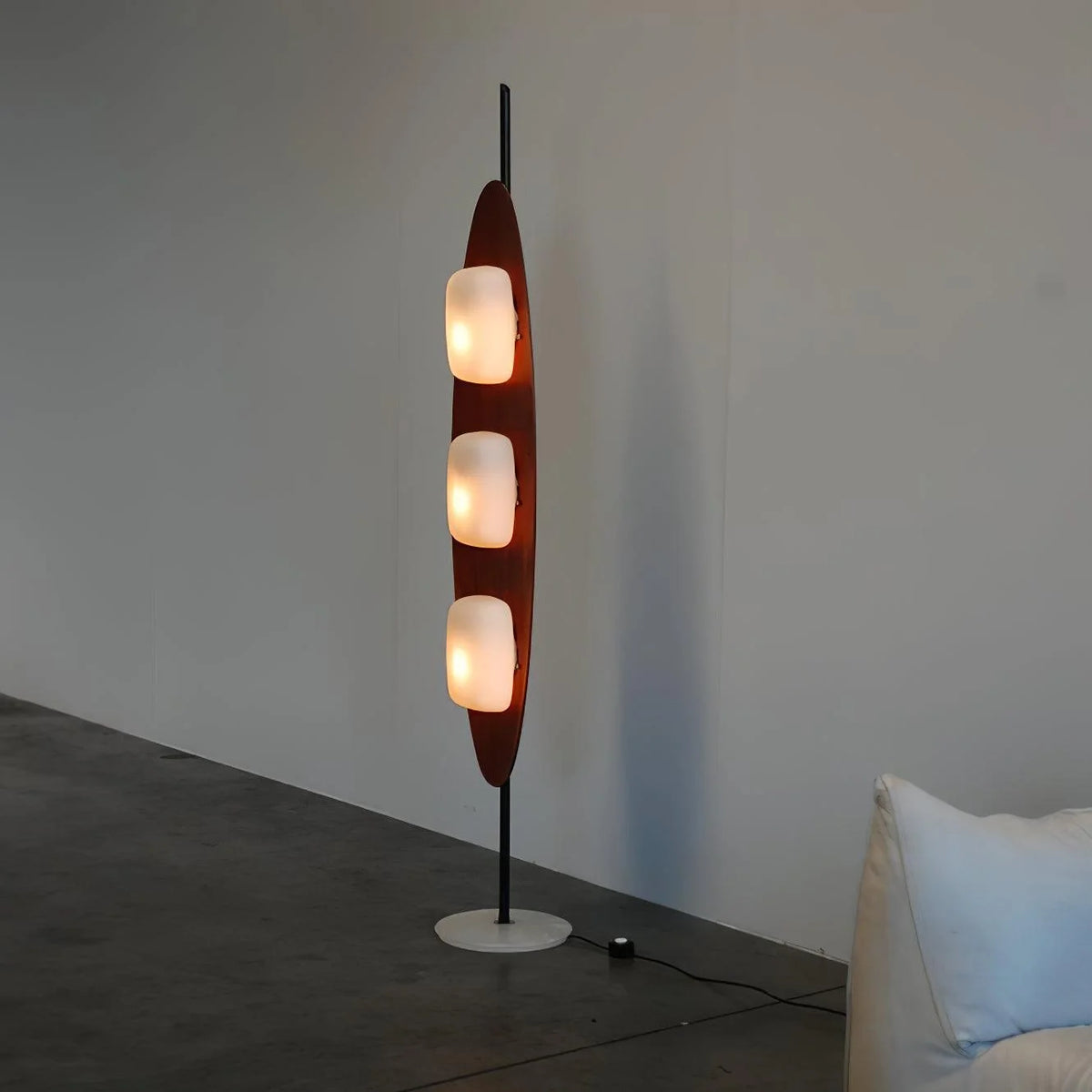 Floor Lamp | Surfboard Design & Marble Base | 160 cm