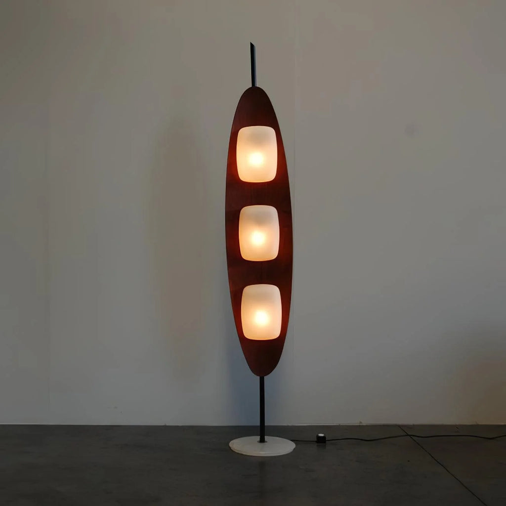 Floor Lamp | Surfboard Design & Marble Base | 160 cm