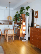 Floor Lamp | Surfboard Design & Marble Base | 160 cm