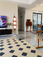 Floor Lamp | Surfboard Design & Marble Base | 160 cm