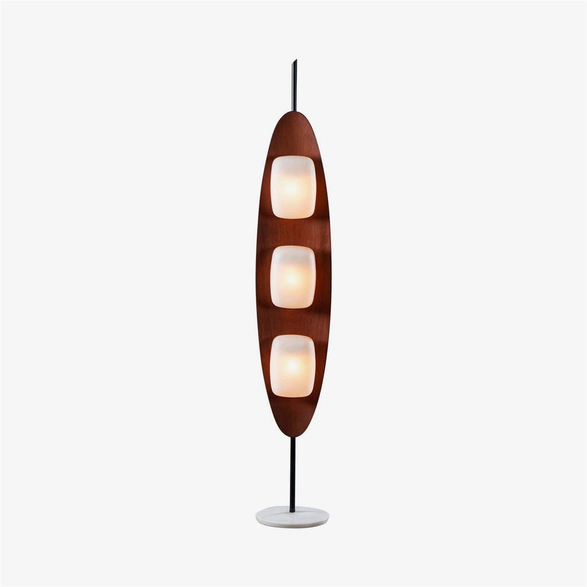 Floor Lamp | Surfboard Design & Marble Base | 160 cm