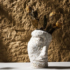 Flower Vase | Ceramic Human Face Design | Tabletop