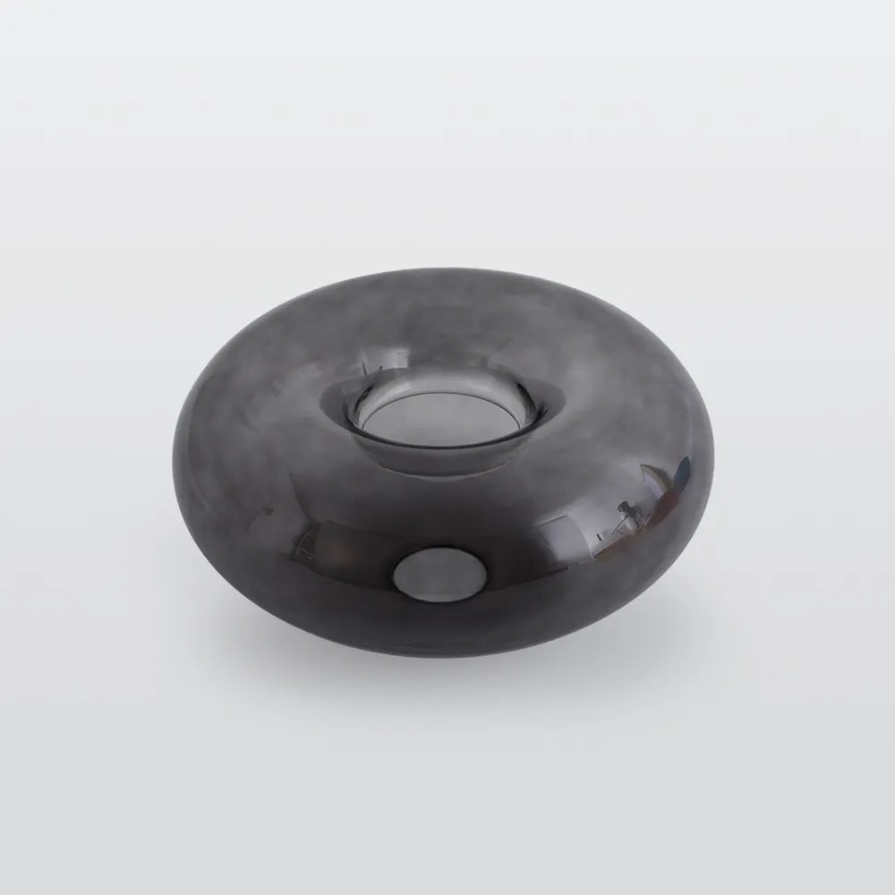 Flush Mount Ceiling Light | Clouded Glass & Metal