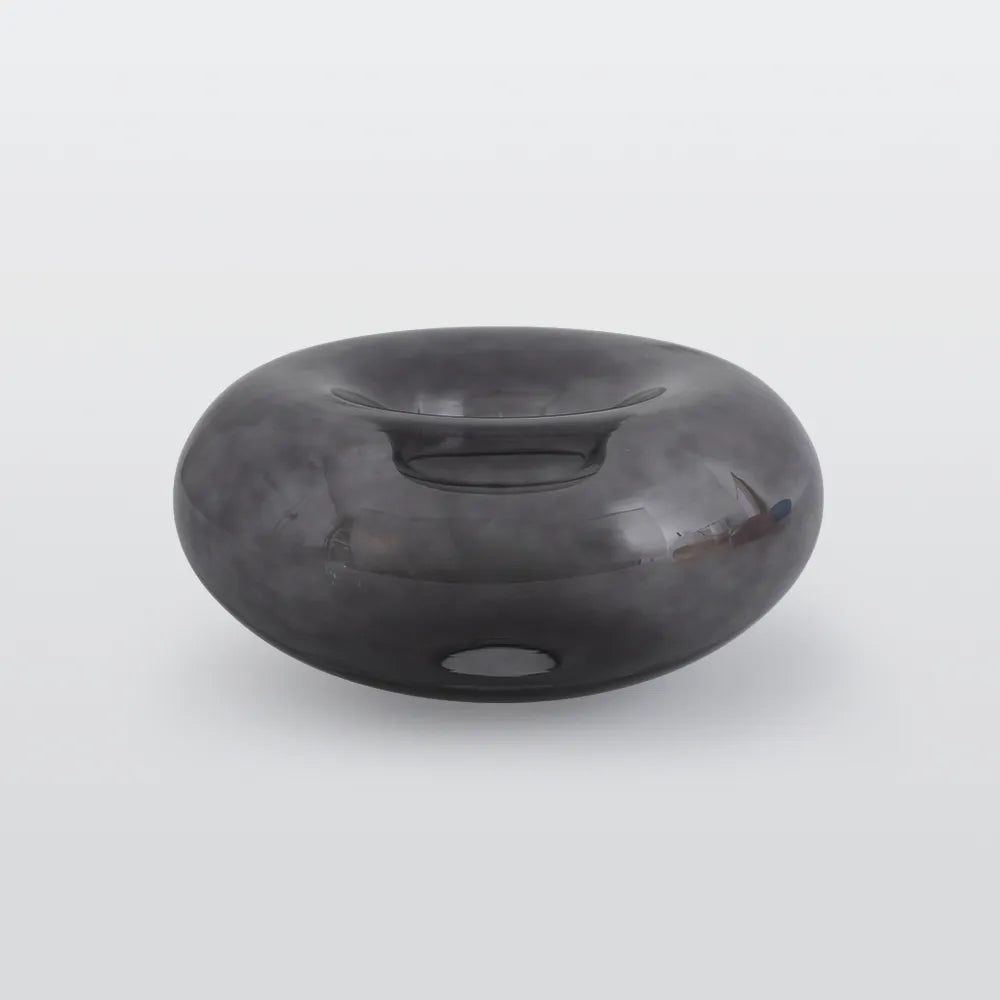 Flush Mount Ceiling Light | Clouded Glass & Metal
