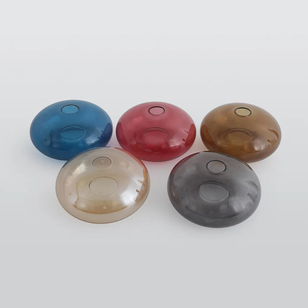 Flush Mount Ceiling Light | Clouded Glass & Metal