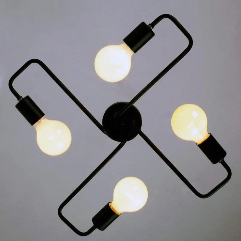 Flush Mount Ceiling Light | Vintage Industrial Metal