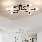 Flush Mount Ceiling Light | Vintage Industrial Metal