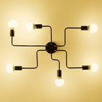 Flush Mount Ceiling Light | Vintage Industrial Metal