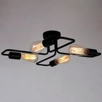 Flush Mount Ceiling Light | Vintage Industrial Metal