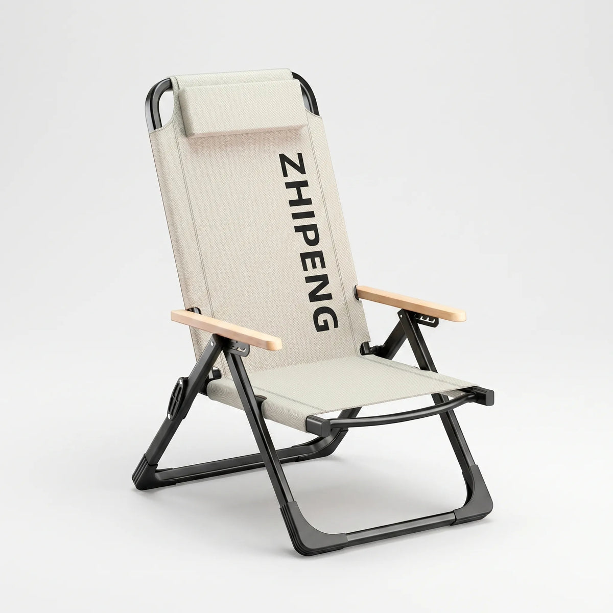 Folding Lounge Chair | Reclining & Headrest | Space-Saving