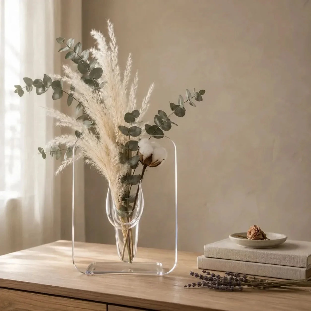 Frame Vase | Clear Acrylic Picture-Frame | 7.9 × 5.9 in