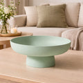 Fruit Bowl | Ceramic Retro Design & Raised Pedestal Base