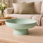 Fruit Bowl | Ceramic Retro Design & Raised Pedestal Base