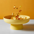 Fruit Bowl | Ceramic Retro Design & Raised Pedestal Base