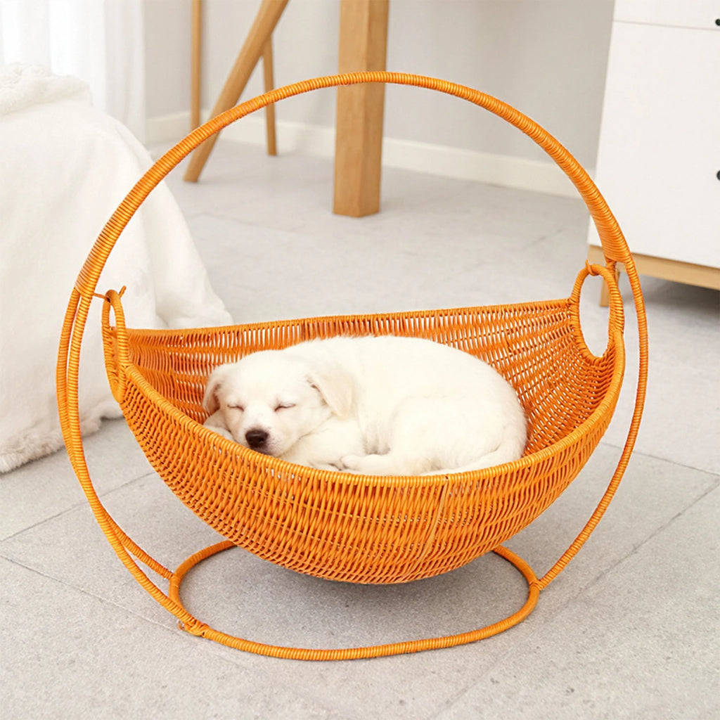 Fruit Bowl | Woven Wicker & Sturdy Stand | 56 cm Diameter