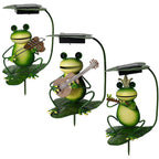 Garden Lamp | Solar-Powered & Frog-Shaped | With Ground Stake
