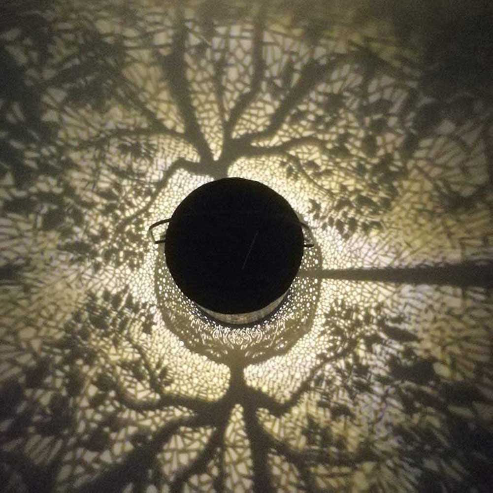 Garden Lantern | Solar-Powered Shadow-Projecting & Weather-Resistant