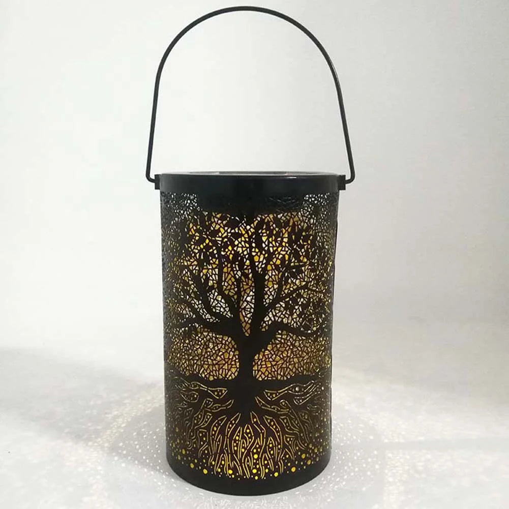 Garden Lantern | Solar-Powered Shadow-Projecting & Weather-Resistant
