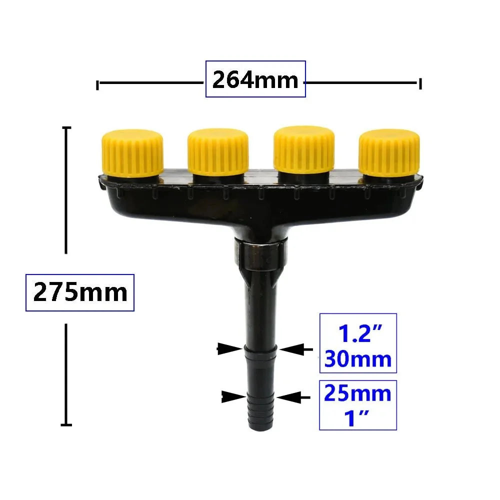 Garden Sprinkler | Wide Coverage & Fits 1"/1.2" Hoses