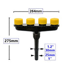 Garden Sprinkler | Wide Coverage & Fits 1"/1.2" Hoses