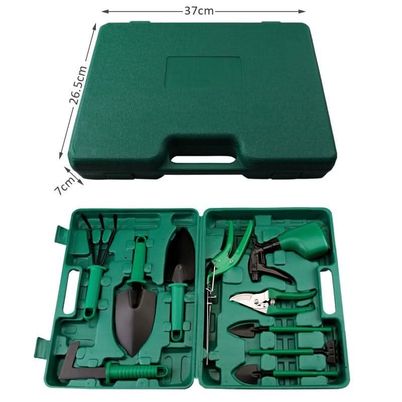 Garden Tool Set | Stainless Steel Heads & Ergonomic Grips | 10-Piece Set
