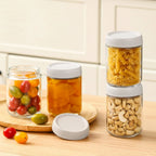 Glass Food Storage Jars | Airtight & Stackable | Set of 6