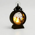 Halloween Lantern | Battery-Powered LED & Gothic Silhouette