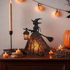 Halloween Lantern | Gothic Vintage Design & Flame-Free LED | 30 cm