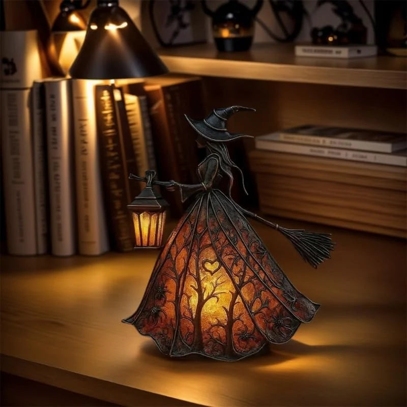 Halloween Lantern | Gothic Vintage Design & Flame-Free LED | 30 cm