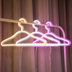 Hanger-Shaped Lamp | Neon-Style Mood Light & USB-Powered | 39 cm