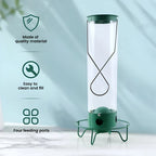 Hanging Bird Feeder | Squirrel-Proof Spinning Perch & Metal | 4 Feeding Ports