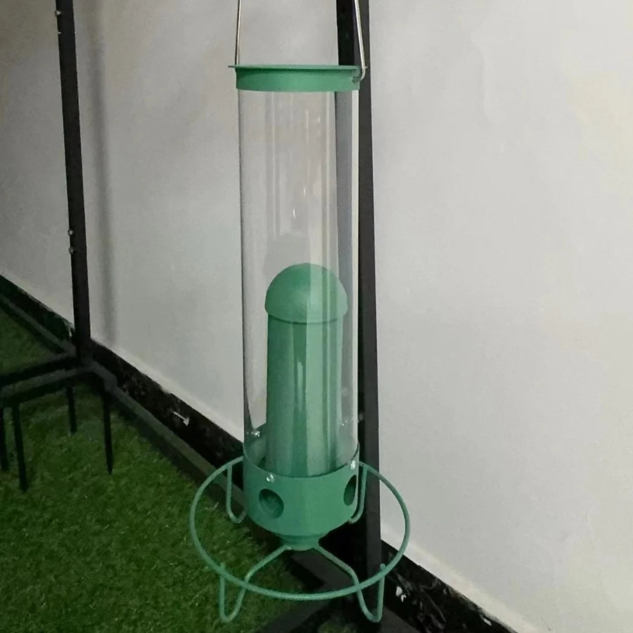 Hanging Bird Feeder | Squirrel-Proof Spinning Perch & Metal | 4 Feeding Ports