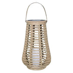 Hanging Lantern | Solar-Powered, IP44 Waterproof & Woven Bamboo