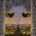 Hanging Lantern | Solar-Powered & Weatherproof | Pineapple Design