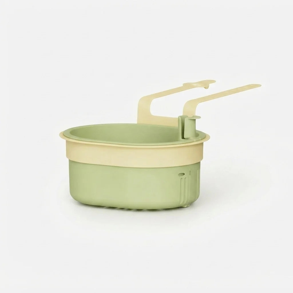 Hanging Sink Strainer Basket | Fine Stainless Steel Mesh & Lock-Release